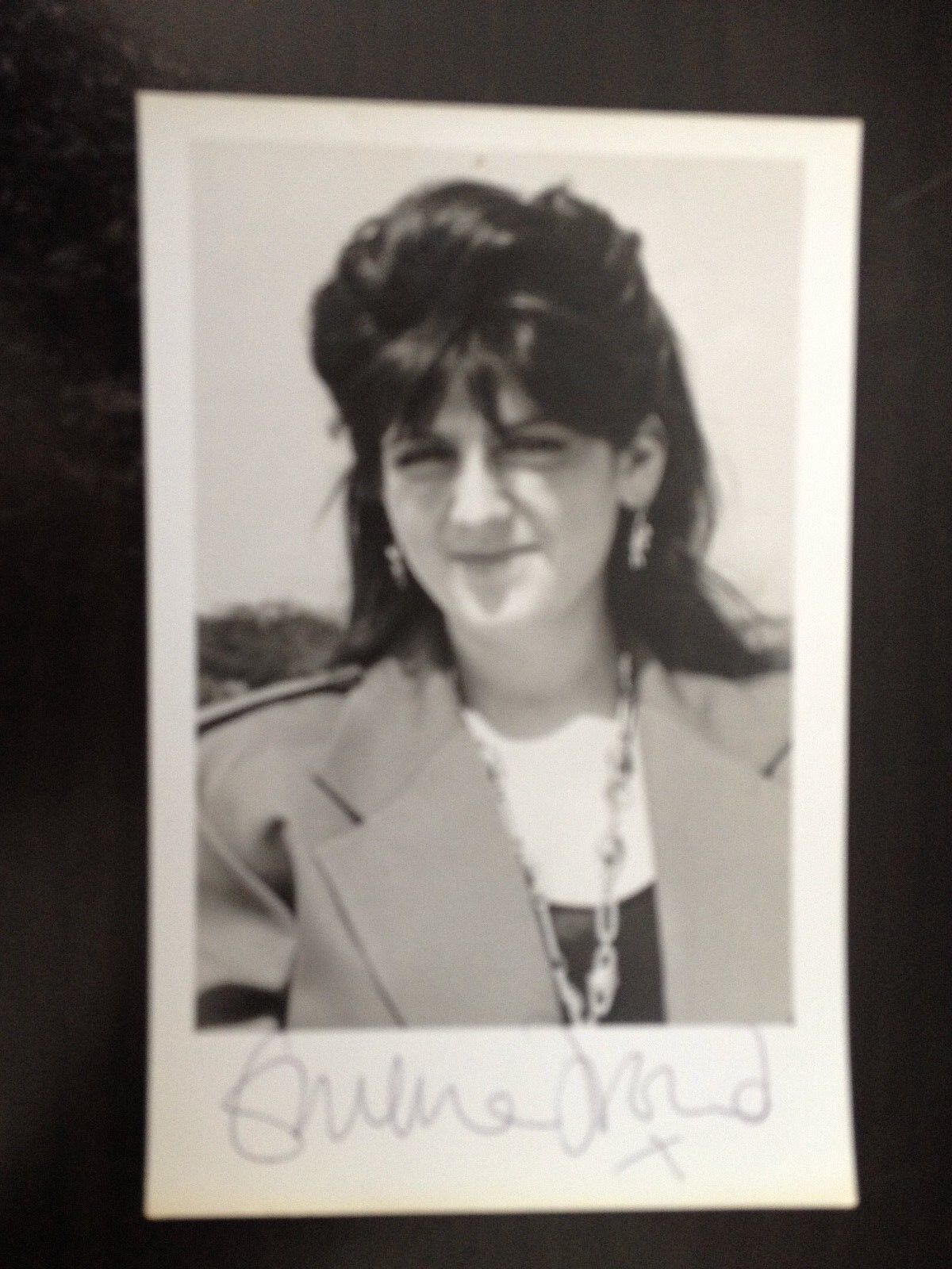 EMMA FREUD - BRITISH BROADCASTER - EXCELLENT SIGNED Photo Poster paintingGRAPH