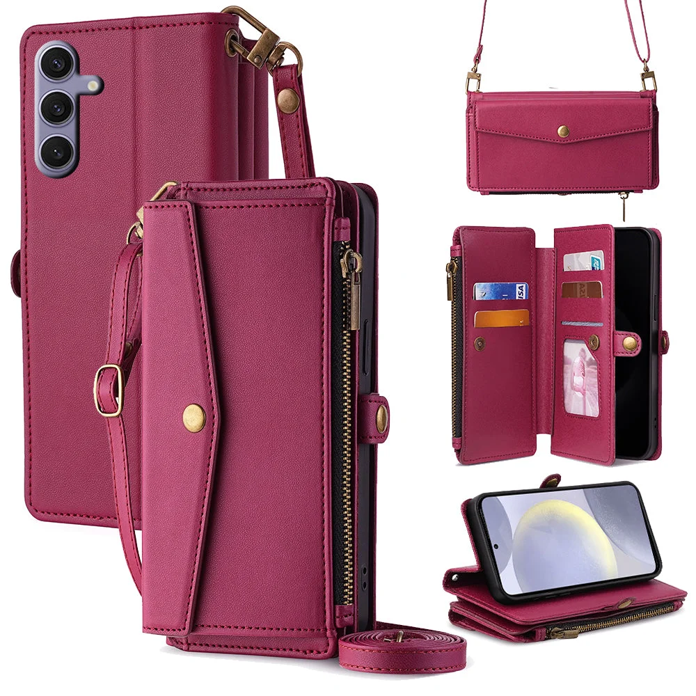 Versatile High-Capacity Wallet Phone Case for Samsung Galaxy