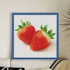 Strawberry-14CT Stamped Cross Stitch Egyptian Cotton 50*50cm/19.69*19.69in