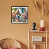 Diamond Painting-DIY Full Round Drill Garden Old Lady