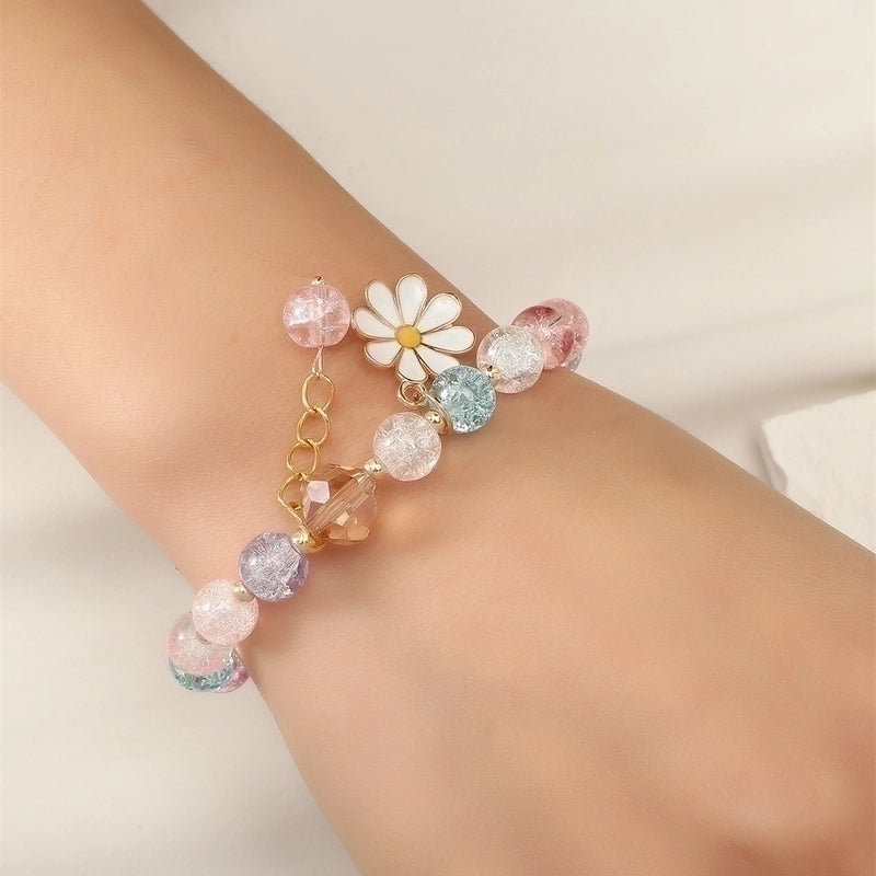 Women's Fashion Vintage Crystal Daisy Bracelet