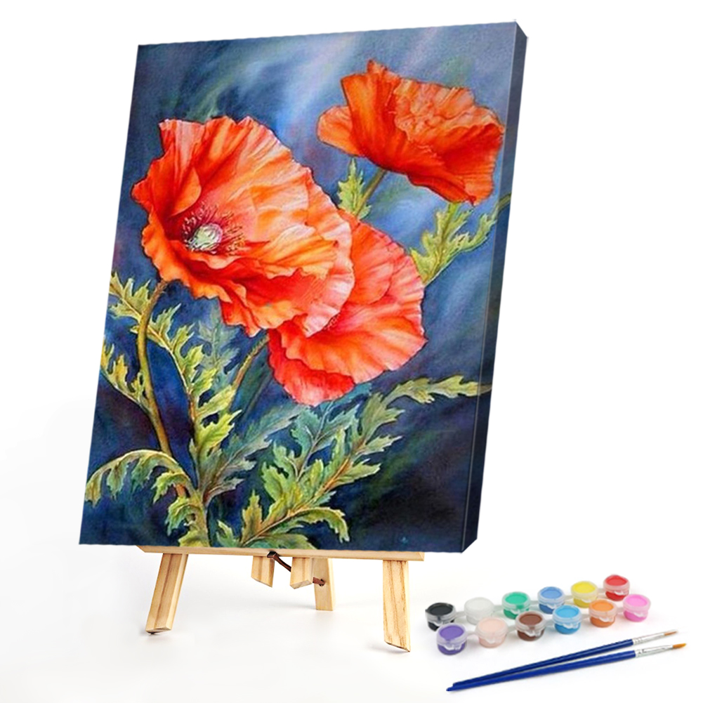 

30*40CM - Paint By Numbers - Poppies, 501 Original