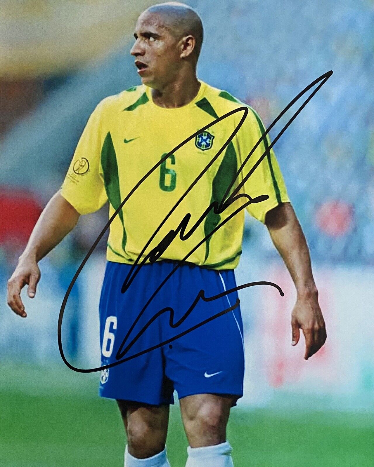 Roberto Carlos Hand Signed 12x8 Brazil Photo Poster painting 2
