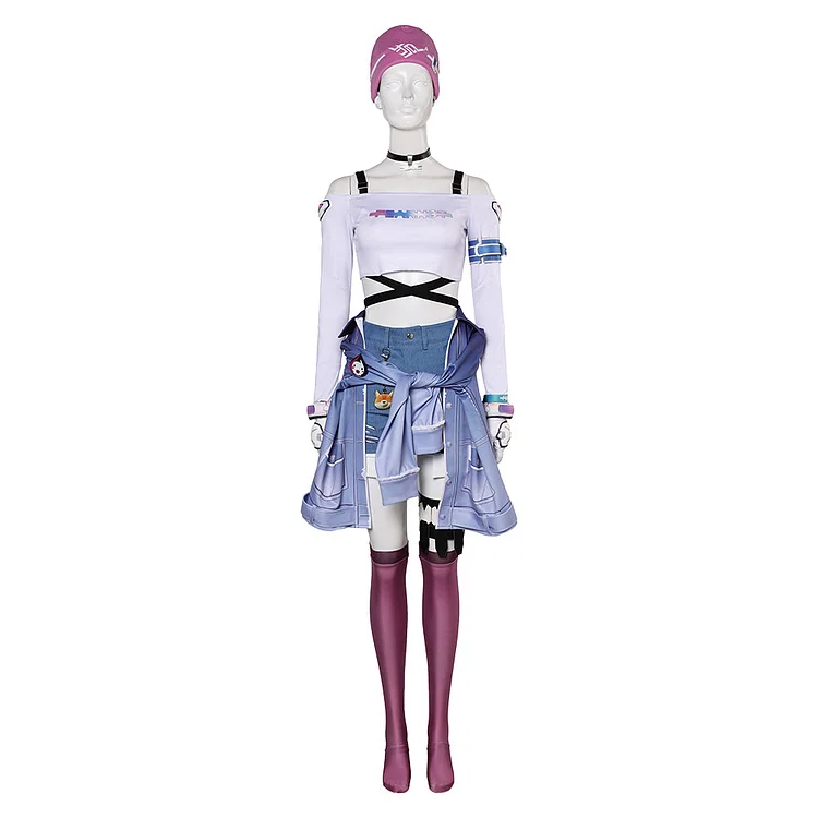 Overwatch Kiriko White Set Outfits Cosplay Costume Halloween Carnival Suit