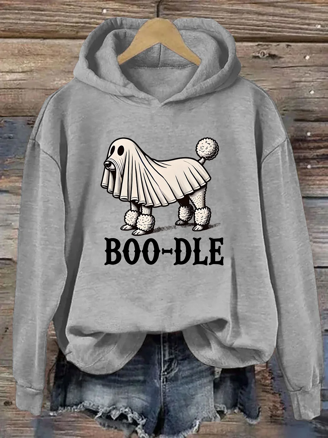 Funny Halloween Ghost Dog Hoodie