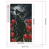 Diamond Painting-Round AB Drill Cheetah and Tulip(75*45CM)