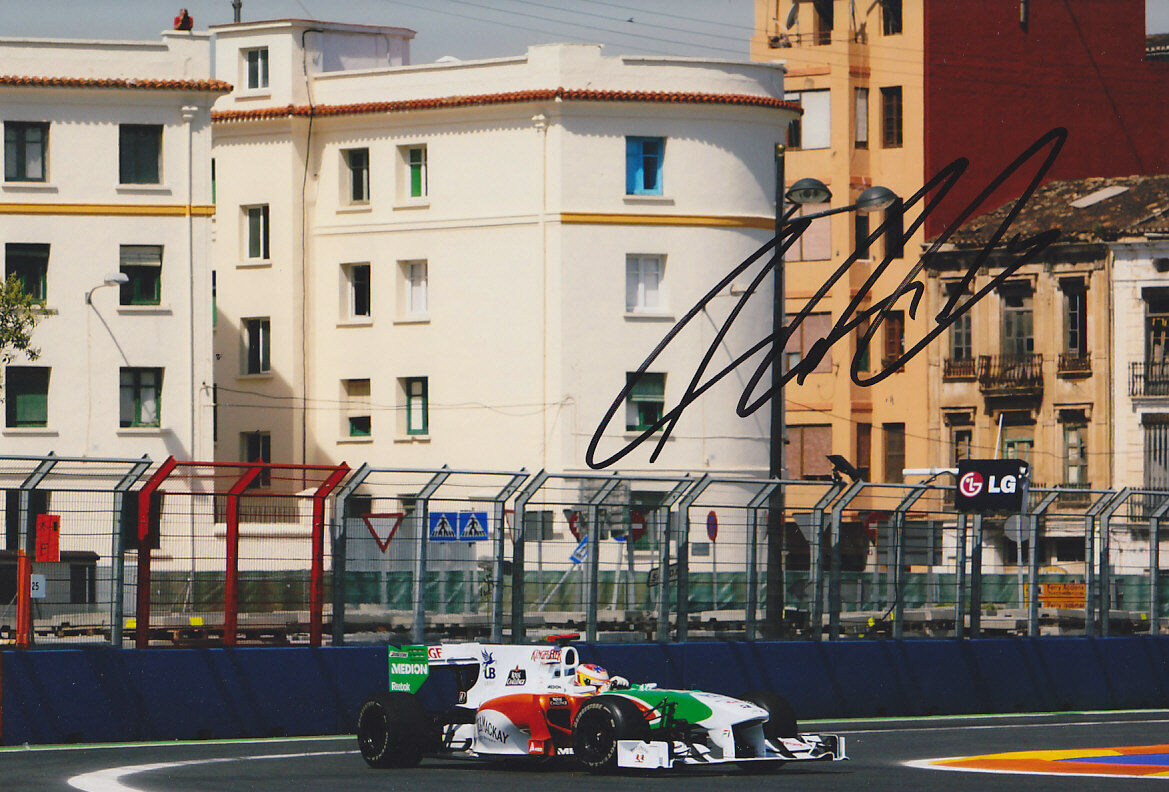 Paul Di Resta Hand Signed Photo Poster painting 12x8.