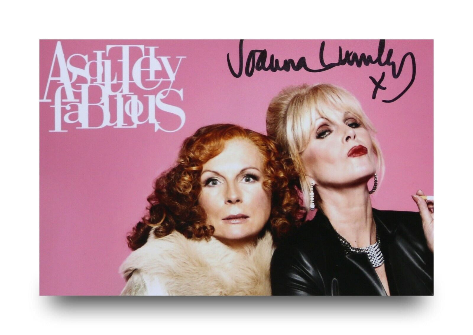 Joanna Lumley Signed 6x4 Photo Poster painting Absolutely Fabulous Patsy Genuine Autograph + COA