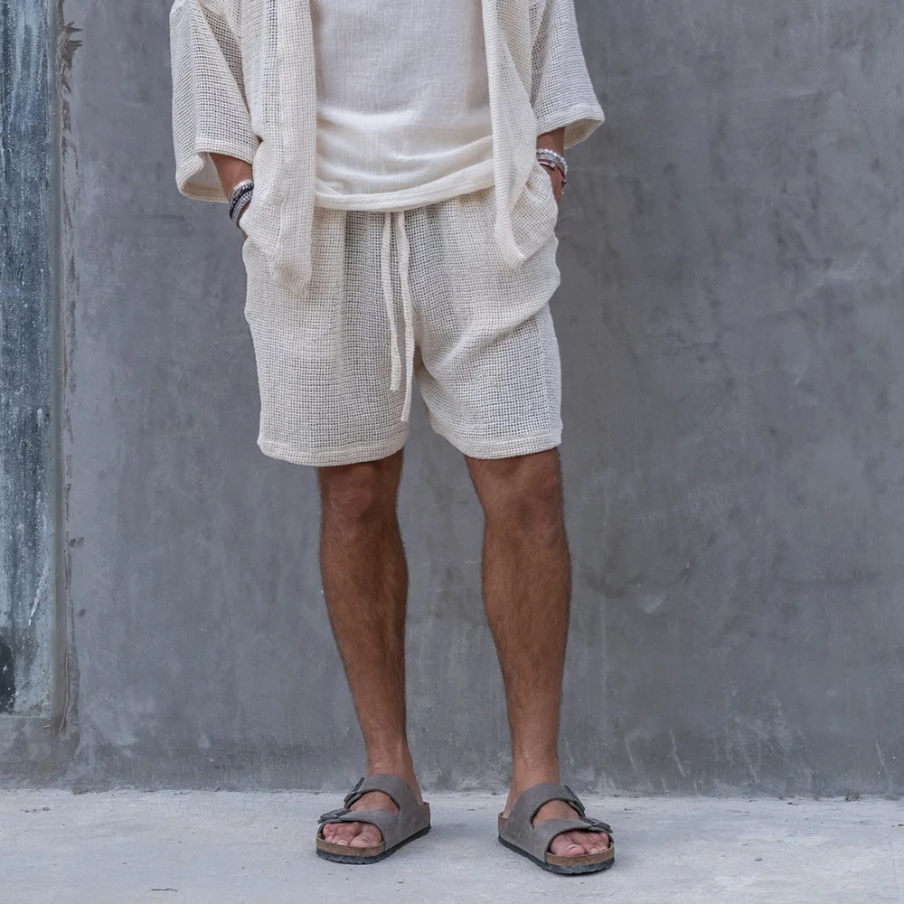 Beach Holiday Casual Linen Shorts-inspireuse