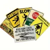 6pcs - Warning Signs - Vintage Metal Signs(12*16Inch)