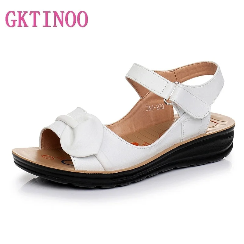 GKTINOO 2021 Summer Women Sandals Shoes Woman Vintage Ladies Flat Gladiator Sandals Shoes Platform zapatos mujer 515