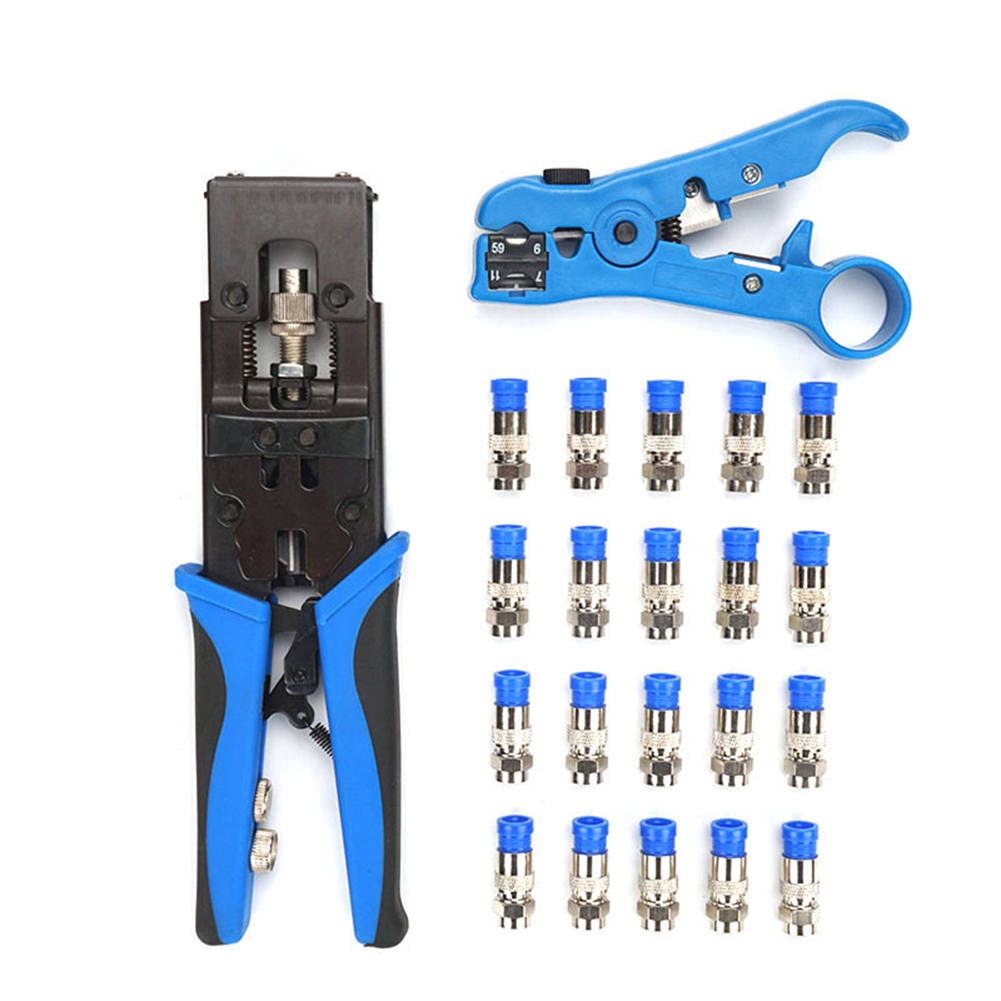 

KT-5025 Wire Crimper Crimping Tools Coaxial Cable Stripper Crimp Pliers Set, Single, 501 Original