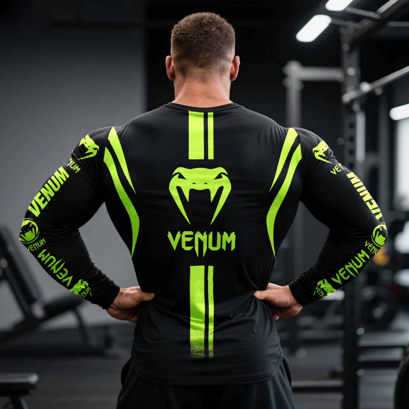 Tight Fighting Print Long Sleeve Crew Neck Sweatshirt T-Shirt / TECHWEAR CLUB / Techwear