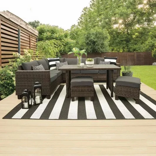 🔥kukelife🔥Docenin™ 5-PIECE PATIO WICKER SECTIONAL SET