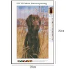 Black dog | Full Round Diamond Painting Kits