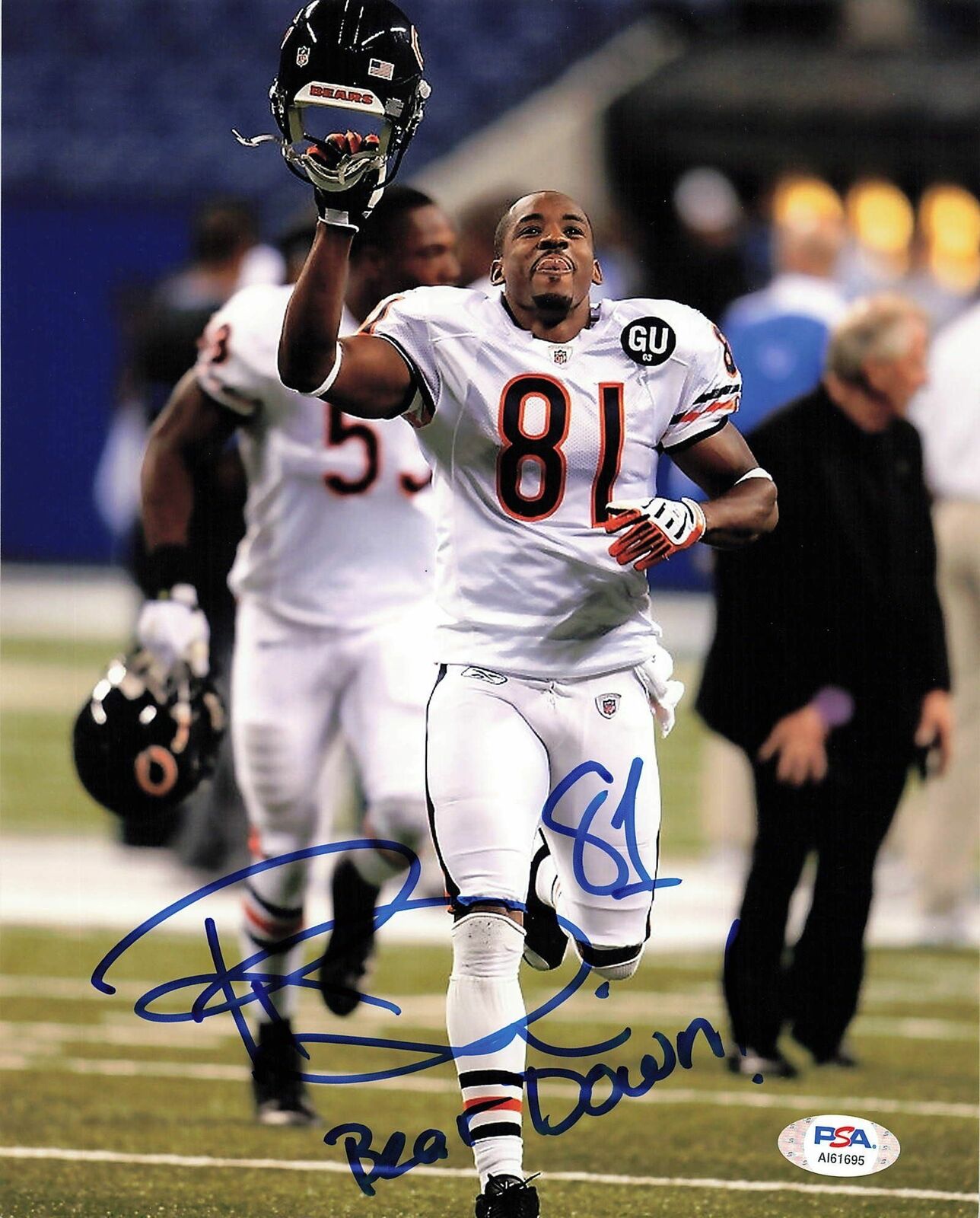 RASHIED DAVIS Signed 8x10 Photo Poster painting PSA/DNA Chicago Bears Autographed