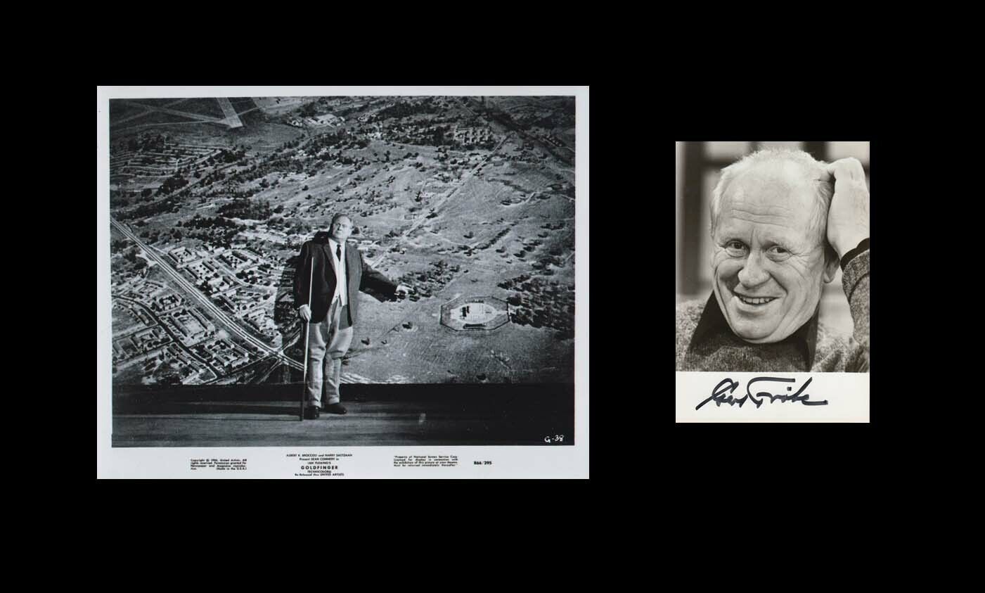 GERT FROBE (+) 007 JAMES BOND AUTHENTIC AUTOGRAPH AURIC GOLDFINGER 1965!