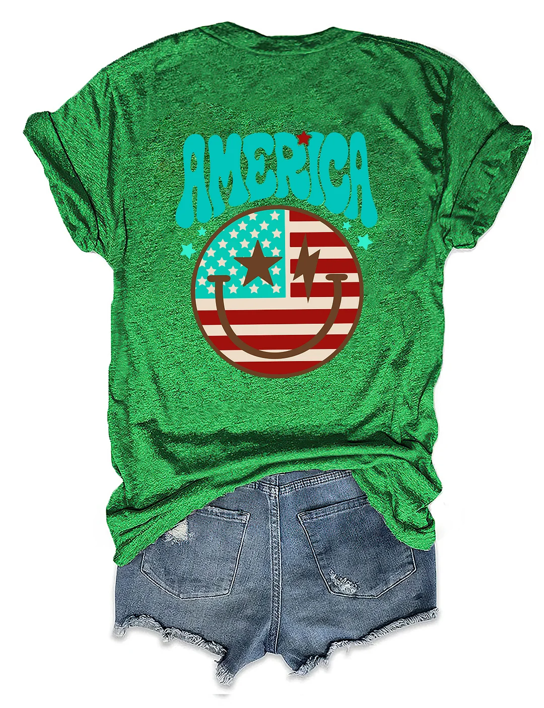 Smiling American Flag T-shirt