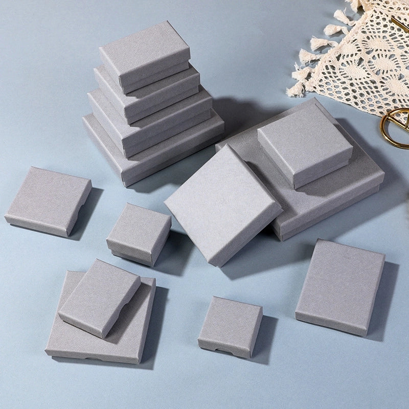 1 Piece Paper Basic Minimalist Holiday Daily Square Jewelry Boxes