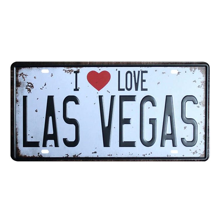 Las Vegas - Car License Tin Signs/Wooden Signs - Geology Series - 6*12inches
