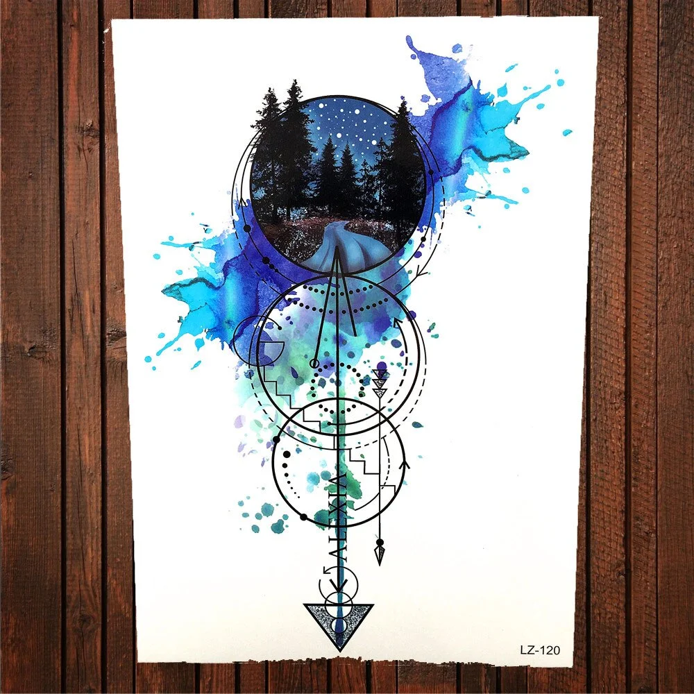 Sdrawing Red Rose Flower Temporary Tattoo Stickers Women Body Art Tattoo Arm Sleeve 21x15CM Large Fake Flash Waterproof Tatoo Henna