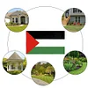 Palestinian Flags Country Flag for Parade Demonstrations (150*250cm)