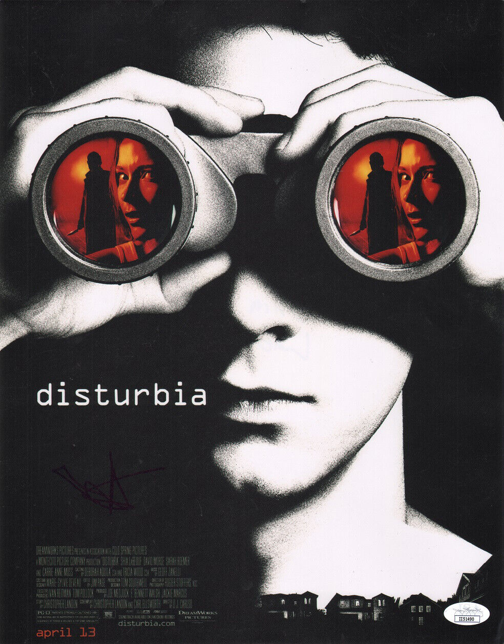 ~~ SHIA LABEOUF Authentic Hand-Signed DISTURBIA