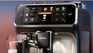 Easily choose your favorite coffee with an intuitive control panel