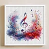 Watercolor Music Note-11CT Stamped Cross Stitch 40*40cm