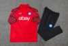2023/2024 Napoli Half-Pull Training Suit Red Football Shirt 1:1 Thai Quality Set