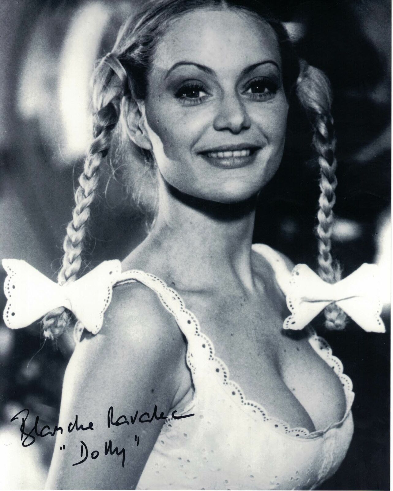 BLANCHE RAVALEC - Dolly from Moonraker hand signed 10 x 8 Photo Poster painting