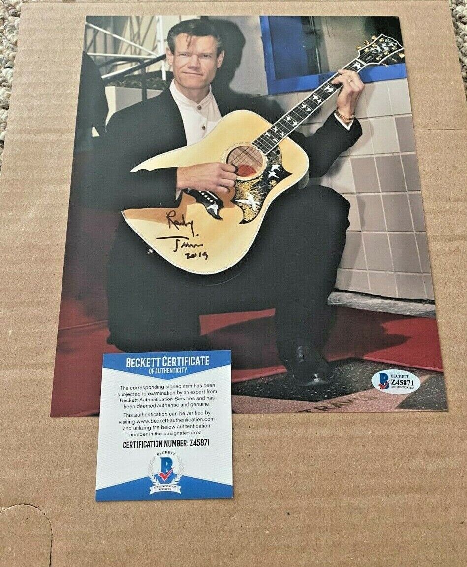 RANDY TRAVIS SIGNED COUNTRY MUSIC 8X10 Photo Poster painting BECKETT CERTIFIED #2