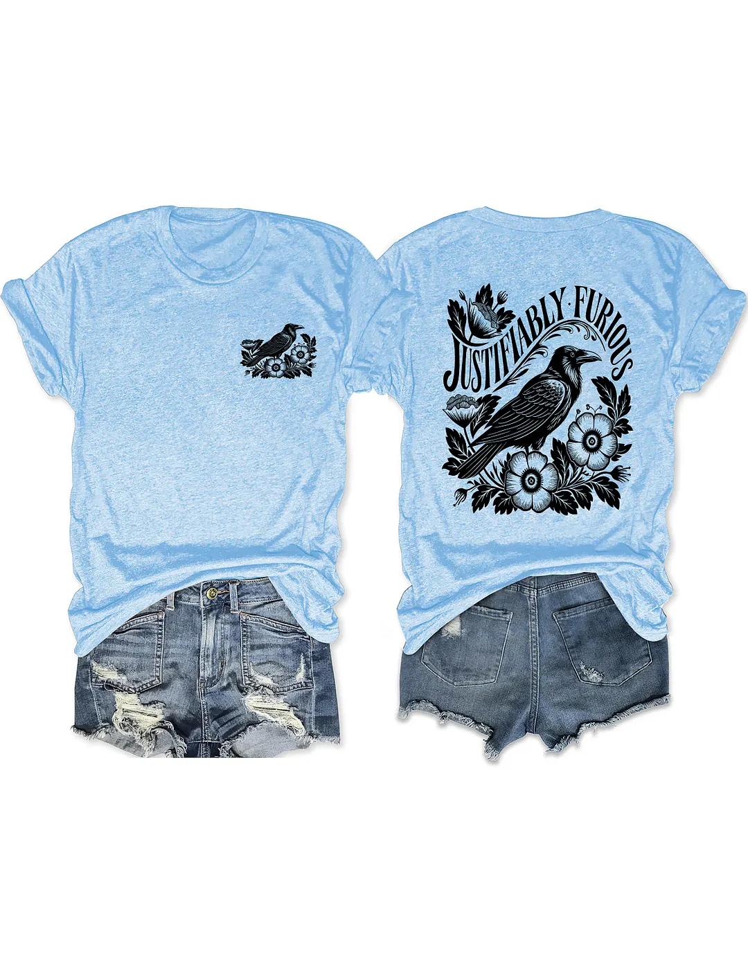 Justifiably Furious Raven T-shirt