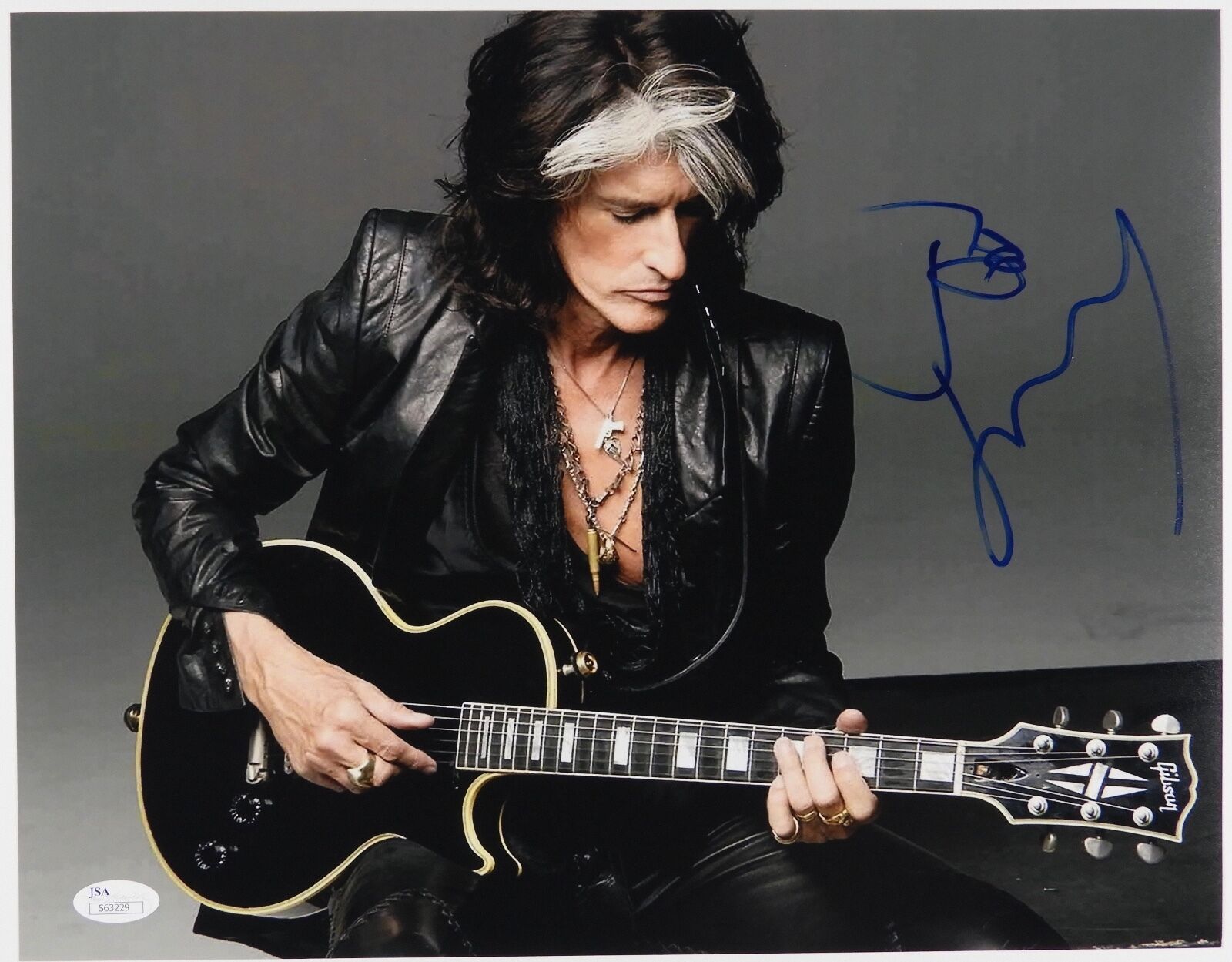 Joe Perry Aerosmith JSA Signed Autograph 11 x 14 Photo Poster painting