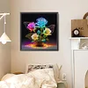 Glow-In-The-Dark Rose - Rundbohrer Diamantmalerei - 30*30cm