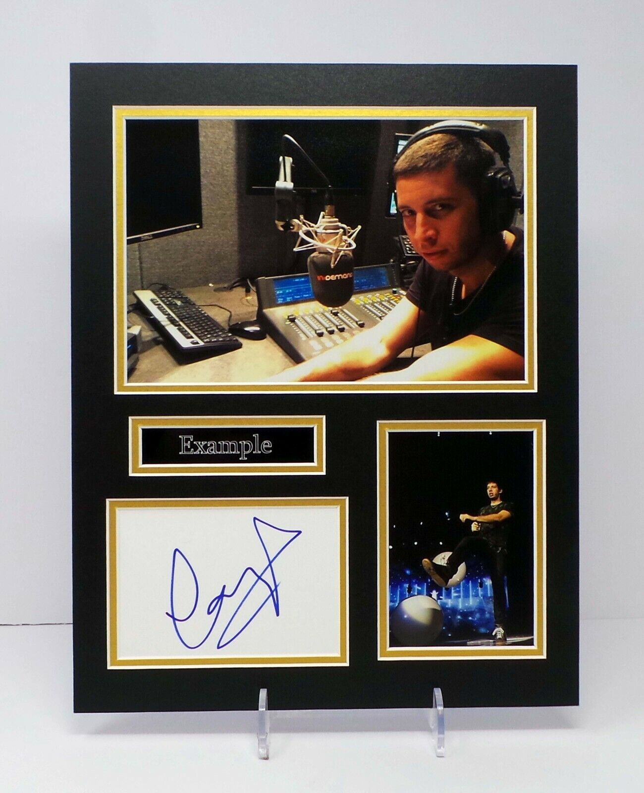 EXAMPLE Elliot GLEAVE Rare Signed Mounted Photo Poster painting Display AFTAL RD COA DJ Singer