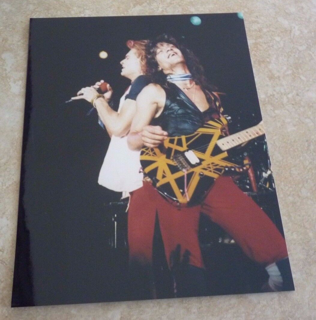 Van Halen Vintage Live 8x10 Combo Photo Poster painting #2 Eddie DLR