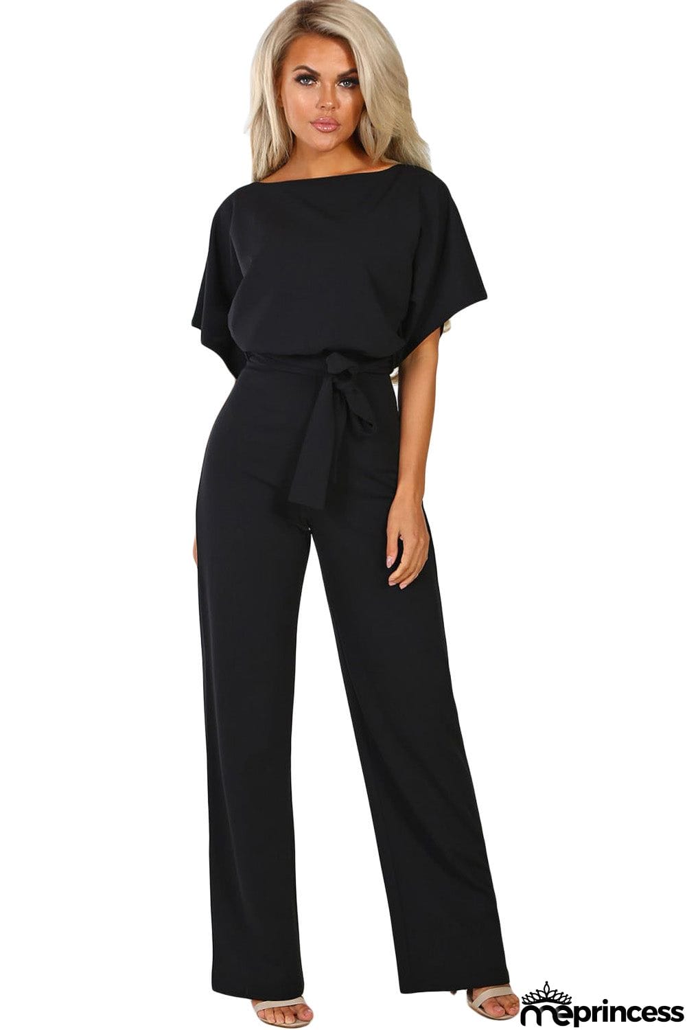 Oh So Glam Belted Wide Leg Jumpsuit