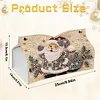 Santa Claus DIY Pearl Diamond Painting PU Cover Tissue Holder Kit Pearl Art Painting Decoration for Home & Gifts