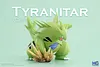 1/20 & 1/8 Scale World Zukan Evolution of Tyranitar Set & Mega Tyranitar - Pokemon Resin Statue - MG Studios