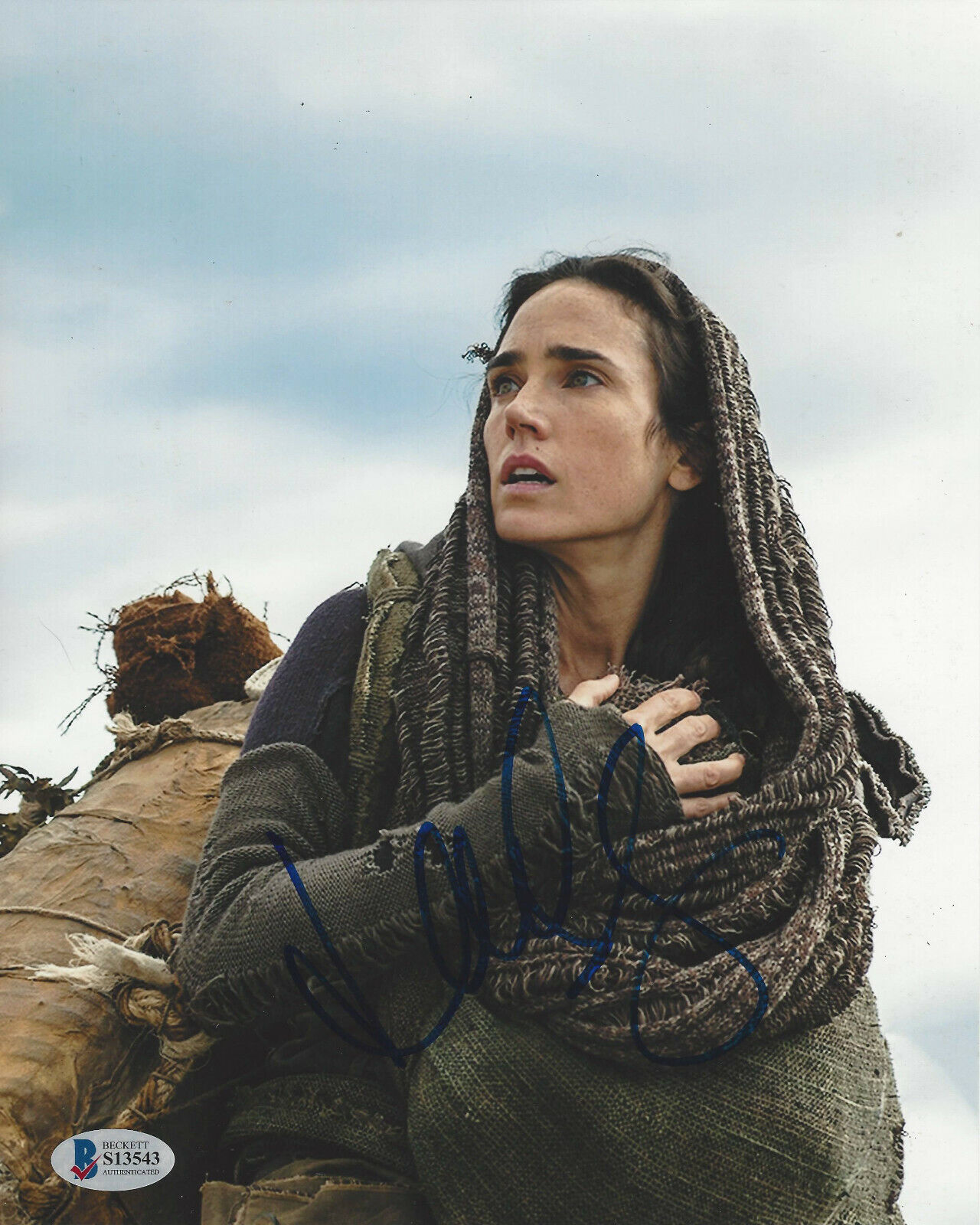 JENNIFER CONNELLY HAND SIGNED 'NOAH' 8X10 Photo Poster painting SEXY ACTRESS BECKETT COA BAS