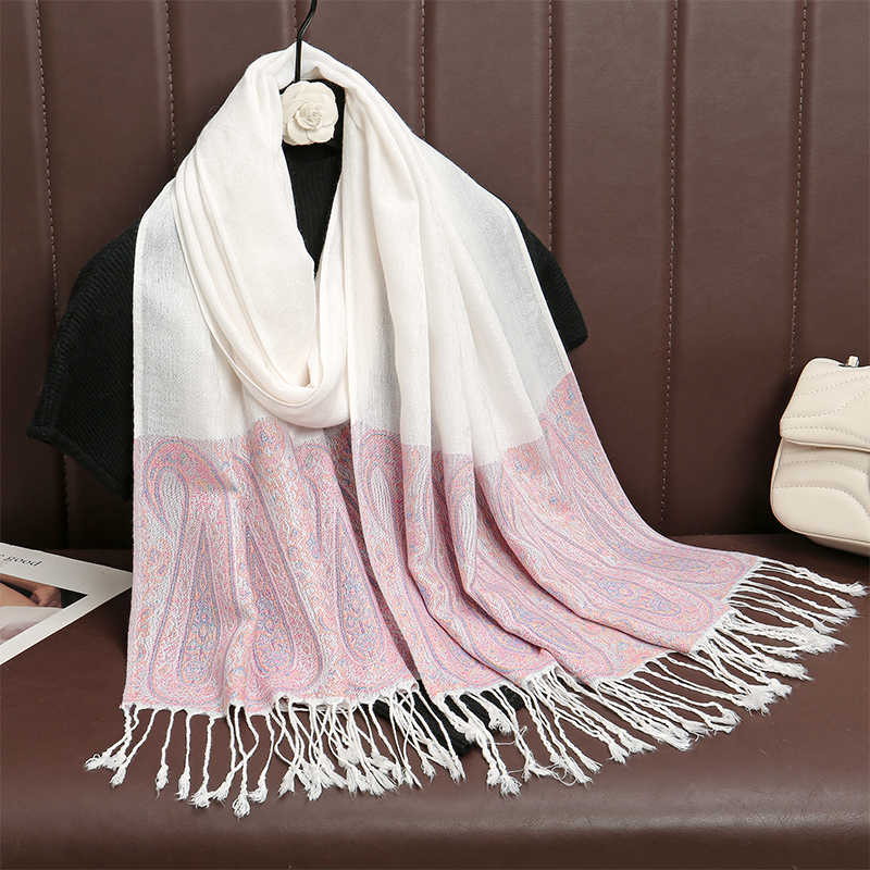 Gamfre Luxury Brand Autumn Cashmere Pashmina Shawl Lady Wrap Warm Winter Scarves Design Print Female Foulard Cotton Stoles Scarf 2025