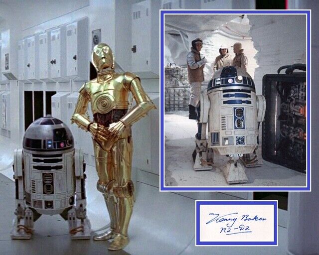 KENNY BAKER SIGNED STAR WARS Photo Poster painting MOUNT UACC REG 242 (3) ALSO ACOA CERTIFIED