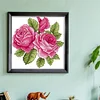 Flower -14CT Stamped Cross Stitch Kit(17*17cm)