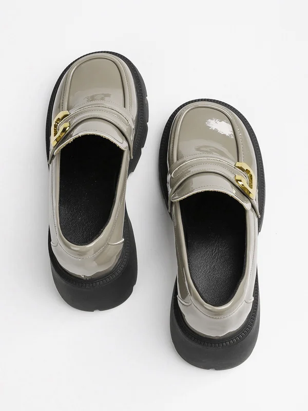 Split-Joint Round-Toe Loafers