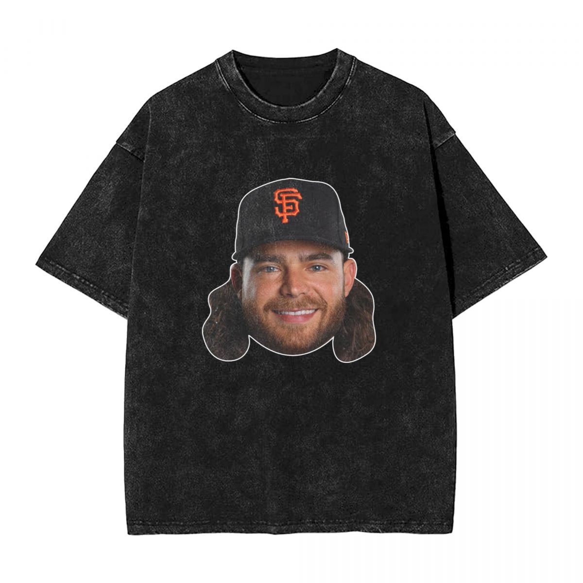 San Francisco Giants Brandon Crawford Washed Oversized Vintage Men's T-Shirt