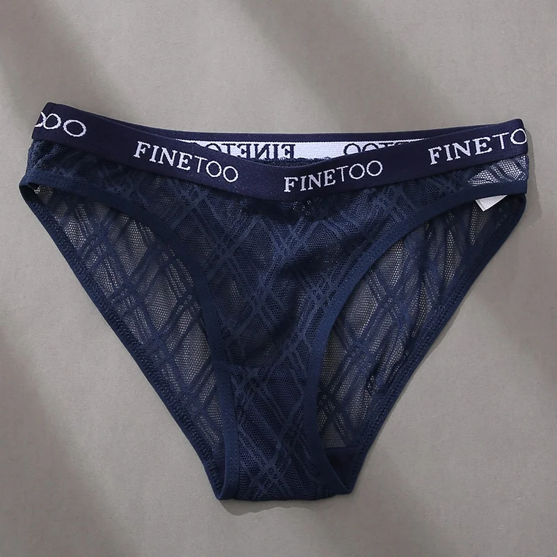 Billionm Underwear Lace Panties Women's Lingerie Sexy Panties Perspective Female Underpants Intimates Mesh Briefs Solid Color Pantys