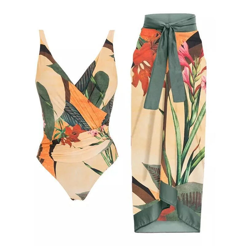 Mongw Mongw One-Piece Bikini Suit Women's Bikini Three-Piece Set