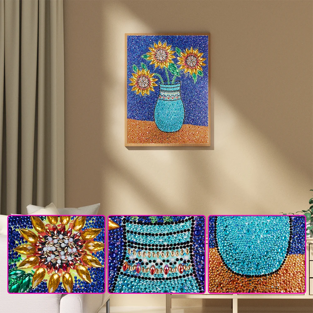 Diamond Painting - Full Crystal Rhinestone - Sunflower(30*40cm)