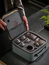 Light luxury portable purple clay travel kung fu tea set